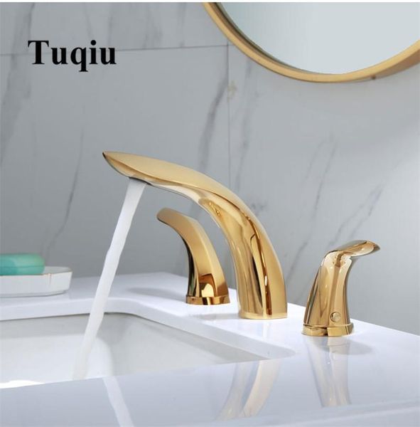 tuqiu basin faucet gold brass bathroom sink 3 hole widespread mixer double handle cold water tap arrival faucets
tuqiu basin faucet gold brass bathroom sink 3 hole widespread mixer double handle cold water tap arrival faucets