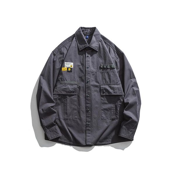 men's casual shirts 2021 thick shirt men clothing japanese streetwear lapel long sleeve harajuku coats male, White;black
men's casual shirts 2021 thick shirt men clothing japanese streetwear lapel long sleeve harajuku coats male, White;black
