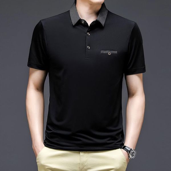 fashion shirt solid colors summer mens polo short sleeve tee shirts homme slim fit casual chemise t1024, White;black
fashion shirt solid colors summer mens polo short sleeve tee shirts homme slim fit casual chemise t1024, White;black