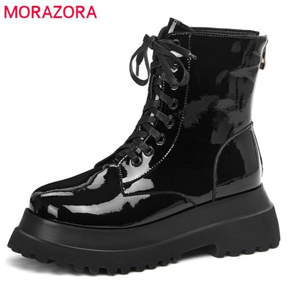 boots morazora 2021 flat platform shoes women genuine leather round toe lace up fashion cool ankle black
boots morazora 2021 flat platform shoes women genuine leather round toe lace up fashion cool ankle black