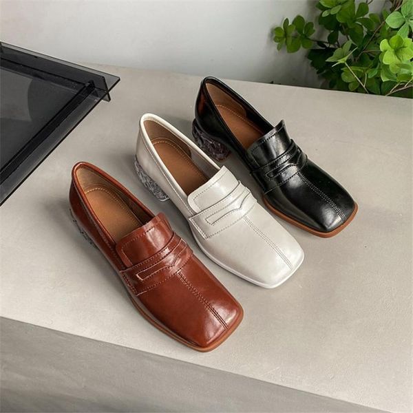 dress shoes genuine leather 2021 spring women's pumps square toe chunky heel slip-on solid color simple all-match and fashion casual, Black
dress shoes genuine leather 2021 spring women's pumps square toe chunky heel slip-on solid color simple all-match and fashion casual, Black