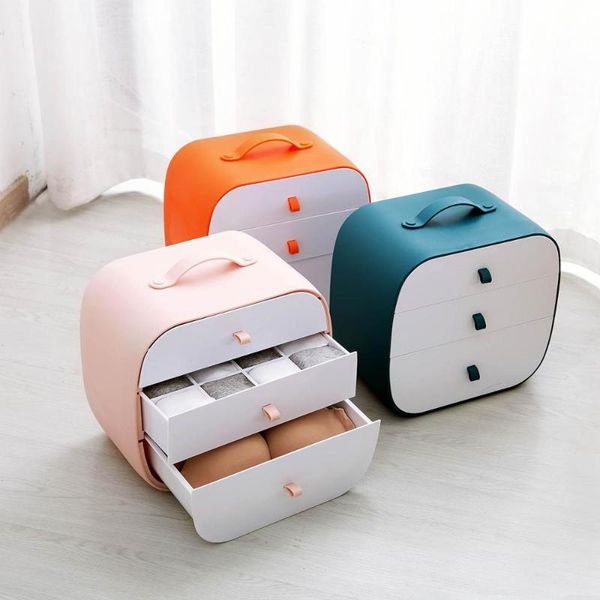 storage drawers 3 layers plastic drawer type clothes box portable underwear bra socks organizer household small wardrobe
storage drawers 3 layers plastic drawer type clothes box portable underwear bra socks organizer household small wardrobe