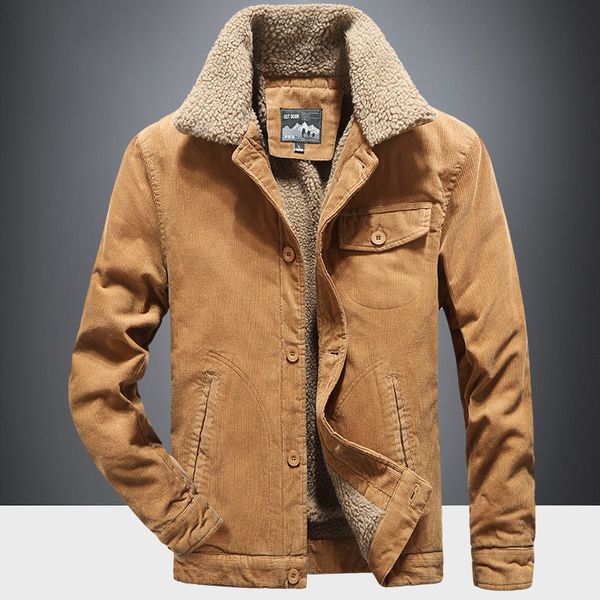 designers men warm corduroy jackets bomber coats fur collar winter casual windbreaker jacket outwear clothing male thermal 6xl clothes 5xl, Black;brown
designers men warm corduroy jackets bomber coats fur collar winter casual windbreaker jacket outwear clothing male thermal 6xl clothes 5xl, Black;brown