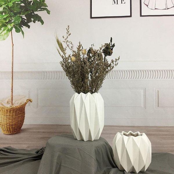 creativity ceramic diamond vase geometric origami flower arrangement living room dining table hydroponic home decor vases
creativity ceramic diamond vase geometric origami flower arrangement living room dining table hydroponic home decor vases