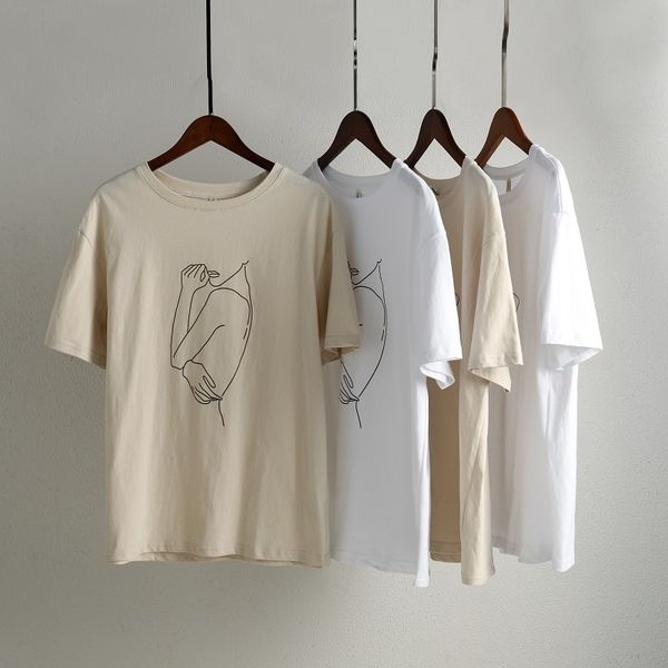ies summer t-shits woman girls printing abstract t-shirts casual short sleeve 100% cotton tees 210621, White
ies summer t-shits woman girls printing abstract t-shirts casual short sleeve 100% cotton tees 210621, White
