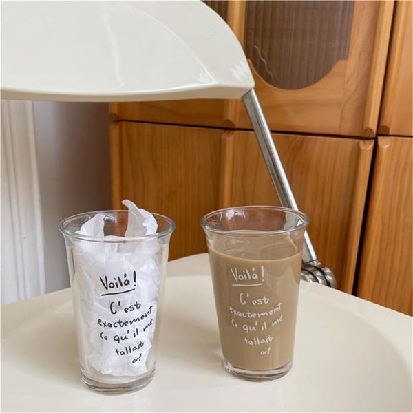 wine glasses retro french girl letter coffee glass cup english printing water breakfast milk juice cups large capacity
wine glasses retro french girl letter coffee glass cup english printing water breakfast milk juice cups large capacity