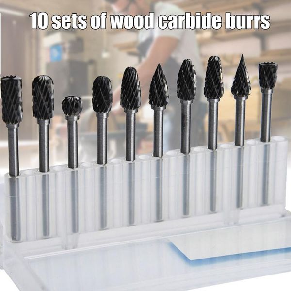 professional drill bits 10pcs carbide rotating woodworking file milling cutter wood carving bit set mf999
professional drill bits 10pcs carbide rotating woodworking file milling cutter wood carving bit set mf999