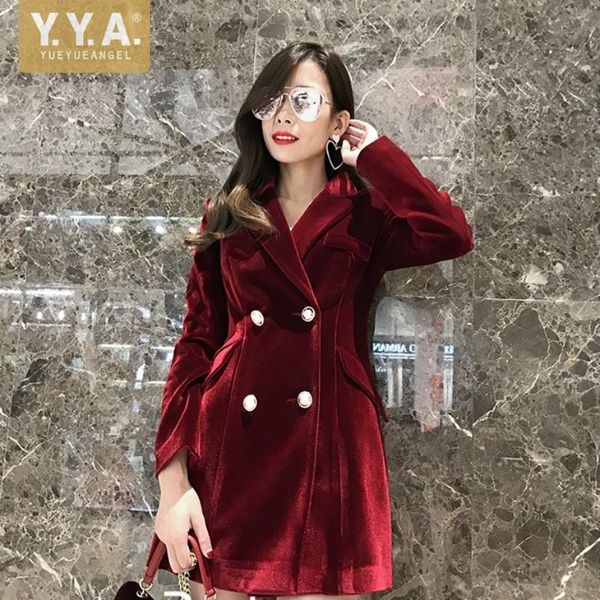 women's jackets office ladies velvet double breasted suit coat spring elegant wine red casual jacket fashion 2021 female slim fit busin, Black;brown
women's jackets office ladies velvet double breasted suit coat spring elegant wine red casual jacket fashion 2021 female slim fit busin, Black;brown