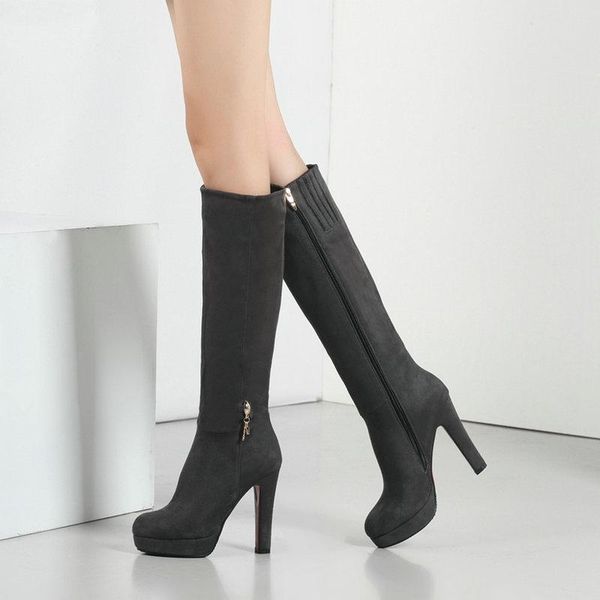 boots women flock platform square high heel knee fashion zipper autumn winter woman shoes black brown wine red
boots women flock platform square high heel knee fashion zipper autumn winter woman shoes black brown wine red