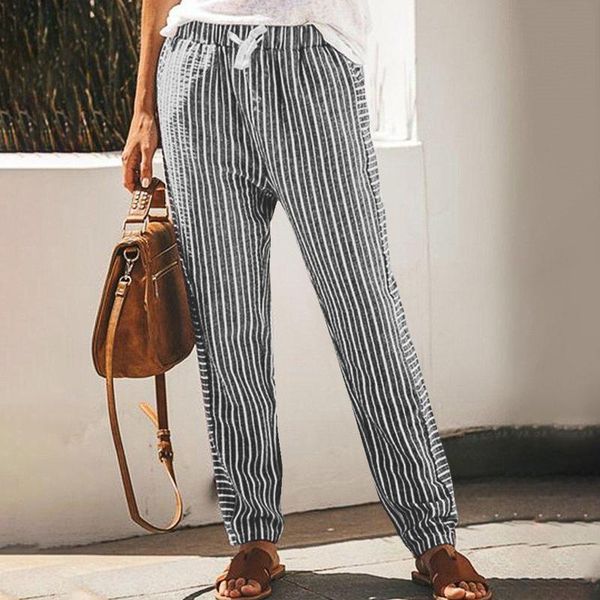 women's pants & capris striped print classic pocket lace up elastic waist pant for women 2021 summer harem trousers plus size s-5xl, Black;white
women's pants & capris striped print classic pocket lace up elastic waist pant for women 2021 summer harem trousers plus size s-5xl, Black;white