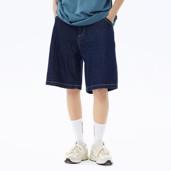 denim shorts men's summer streetwear casual simple solid color baggy wide-leg short jeans men, Blue
denim shorts men's summer streetwear casual simple solid color baggy wide-leg short jeans men, Blue