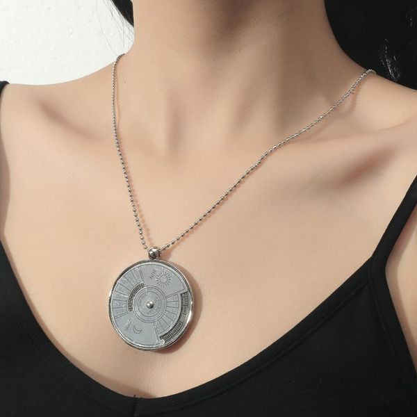 pendant necklaces punk retro silver color compass round necklace alloy coin minimalist figure chain choker women party jewelry
pendant necklaces punk retro silver color compass round necklace alloy coin minimalist figure chain choker women party jewelry