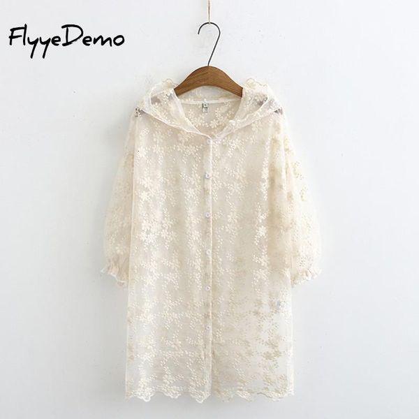 women hoodie summer floral embroidery female sun blouse shirt boho beach long chiffon blouses sunscreen sunproof outwear coat, Black
women hoodie summer floral embroidery female sun blouse shirt boho beach long chiffon blouses sunscreen sunproof outwear coat, Black