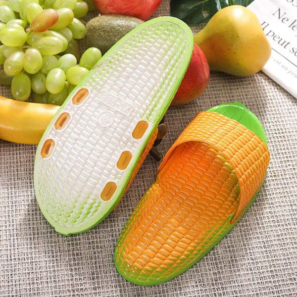corn flip flops women's slippers home bathroom funny shoes creative women non slip soft on outdoor slides, Black
corn flip flops women's slippers home bathroom funny shoes creative women non slip soft on outdoor slides, Black