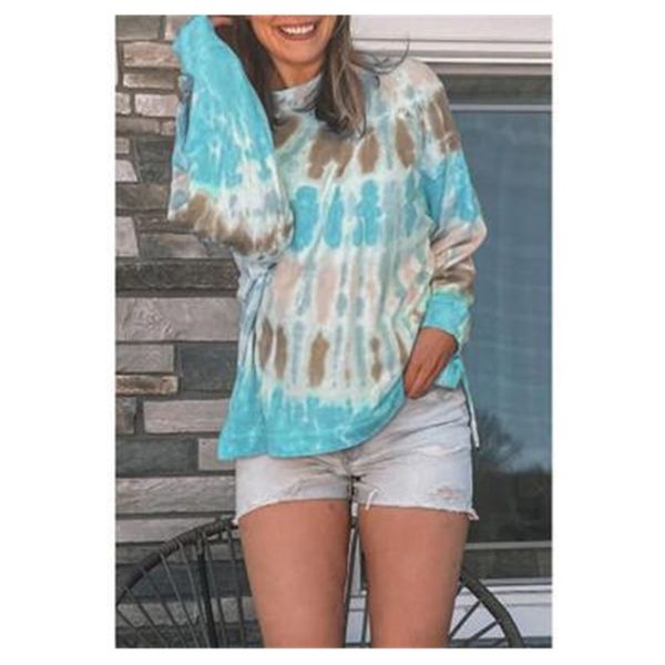 spring and autumn new women's round neck casual loose tie dyed sweater women's style, Black
spring and autumn new women's round neck casual loose tie dyed sweater women's style, Black