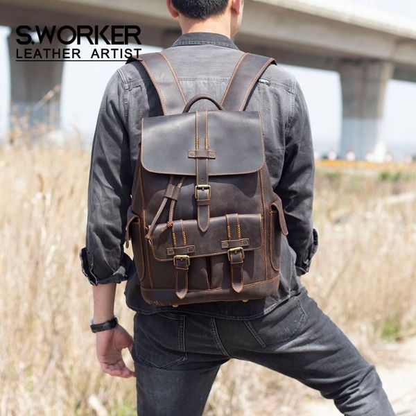 backpack vintage genuine leather laptravel bag school classic paratroopers outdoor weekender shoulder
backpack vintage genuine leather laptravel bag school classic paratroopers outdoor weekender shoulder