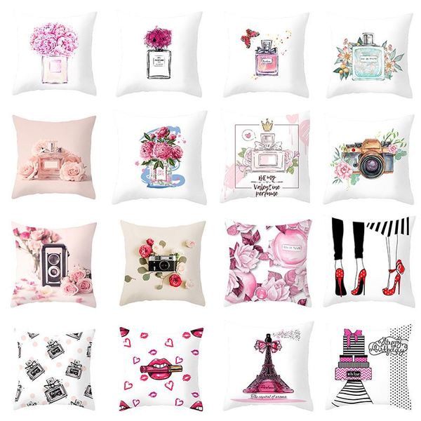 cushion/decorative pillow cushion cover decorative pillowcases flowers perfume printed throw sofa pillows covers for valentine's day ho 
cushion/decorative pillow cushion cover decorative pillowcases flowers perfume printed throw sofa pillows covers for valentine's day ho