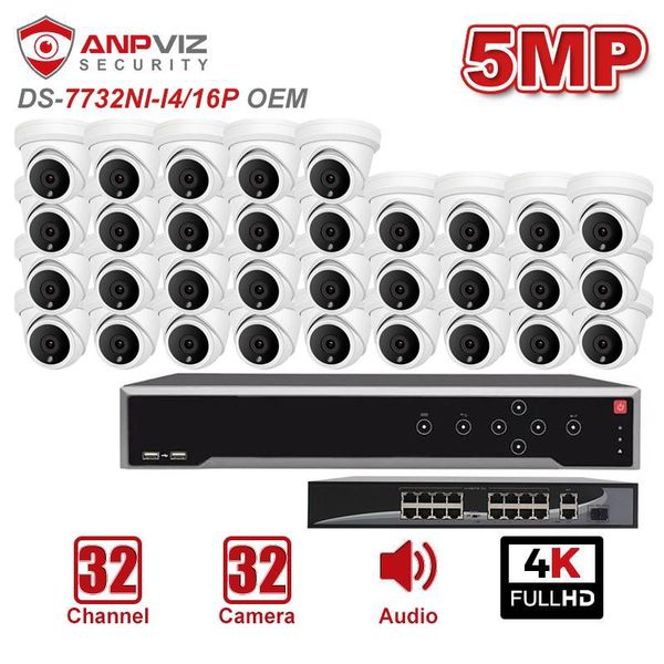 hikvision oem 32ch 4k nvr kit anpviz 5mp poe ip camera 32pcs security system indoor/outdoor cam cctv h.265 ip66 30m wireless kits
hikvision oem 32ch 4k nvr kit anpviz 5mp poe ip camera 32pcs security system indoor/outdoor cam cctv h.265 ip66 30m wireless kits