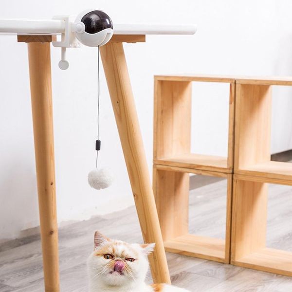 cat toys exercise home practical abs training automatic lifting with ball electric toy funny retractable rope pet supply interactive