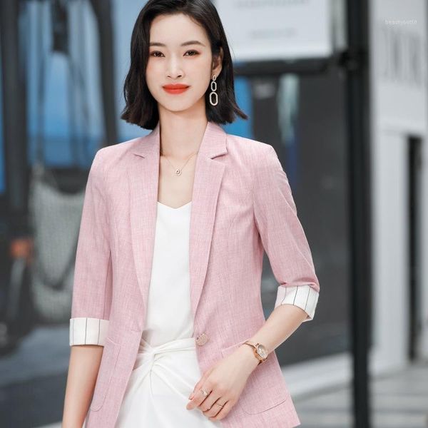 women's suits & blazers 2021 casual small suit coat spring and summer short mid sleeve korean slim fit top, White;black
women's suits & blazers 2021 casual small suit coat spring and summer short mid sleeve korean slim fit top, White;black