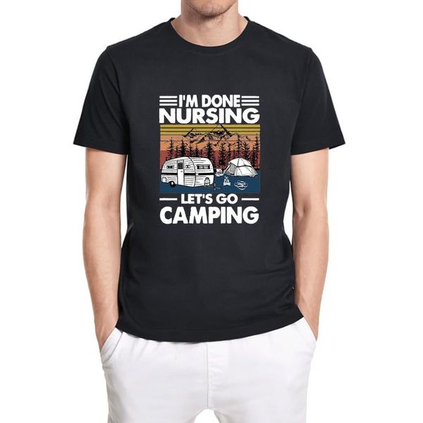 men's t-shirts i'm done nursing let's go camping funny enthusiast t-shirt vintage short sleeve tee cotton, White;black
men's t-shirts i'm done nursing let's go camping funny enthusiast t-shirt vintage short sleeve tee cotton, White;black