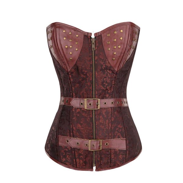 waist tummy shaper gathered cht support court brown rubber bone punk leather corset with belt zipper body shaping cloth
waist tummy shaper gathered cht support court brown rubber bone punk leather corset with belt zipper body shaping cloth