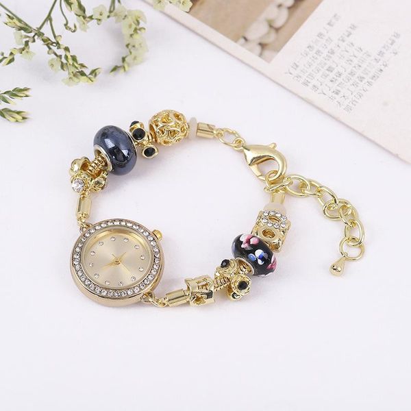wristwatches fashion ladies ceramic glass bead bracelet watch pearl small pendant crystal trending for women jewelry gift, Slivery;brown
wristwatches fashion ladies ceramic glass bead bracelet watch pearl small pendant crystal trending for women jewelry gift, Slivery;brown