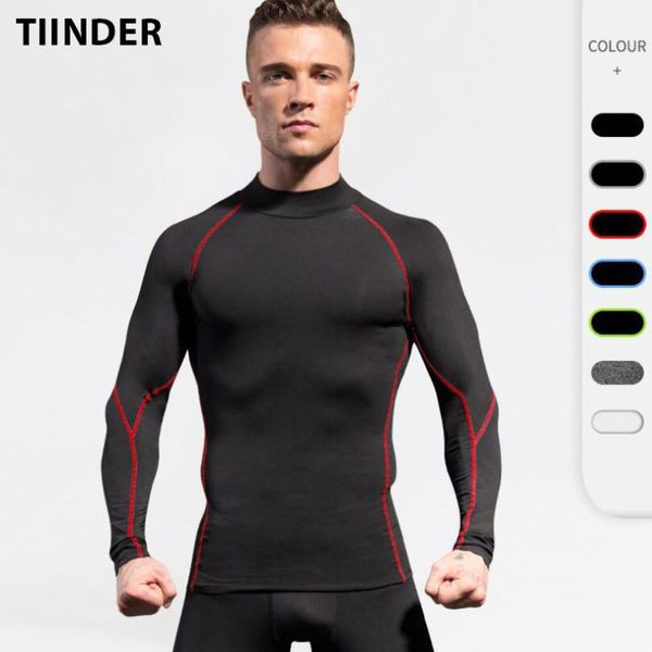 men upf 50+ compression quick dry long sleeve t-shirt athletic workout gym shirts water sport rash guard turtleneck thermal running jer, Black;blue
men upf 50+ compression quick dry long sleeve t-shirt athletic workout gym shirts water sport rash guard turtleneck thermal running jer, Black;blue
