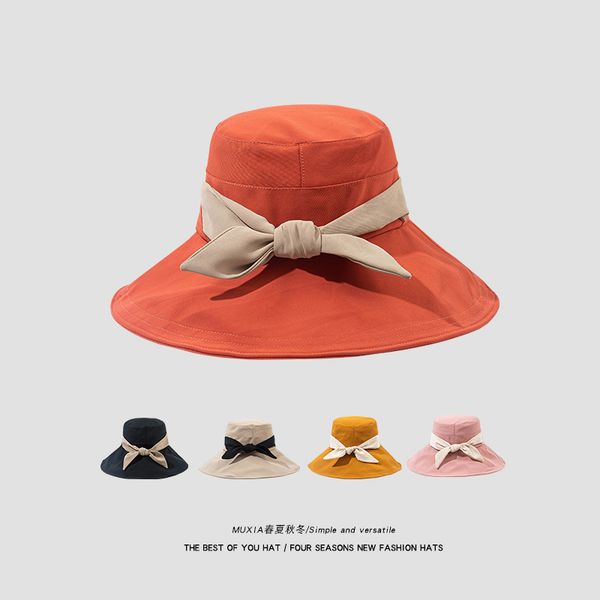 hat female bow fisherman version versatile soft girl cover basin big brim sunscreen hat in summer
hat female bow fisherman version versatile soft girl cover basin big brim sunscreen hat in summer