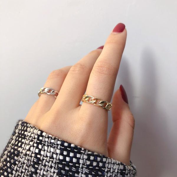 wedding rings retro chunky gold silver color chain ring wide band hollow twist geometric metal for women unix chic personality punk jewelry, Slivery;golden
wedding rings retro chunky gold silver color chain ring wide band hollow twist geometric metal for women unix chic personality punk jewelry, Slivery;golden