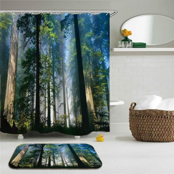 shower curtains 2pcs/set forest country landscape curtain set bathroom waterproof cloth +non-slip mat rug toilet decor
shower curtains 2pcs/set forest country landscape curtain set bathroom waterproof cloth +non-slip mat rug toilet decor