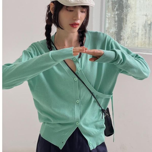 women's knits & tees knitted cardigan deconstruction design 2021 early autumn versatile loose outer round neck bottomed top, White
women's knits & tees knitted cardigan deconstruction design 2021 early autumn versatile loose outer round neck bottomed top, White