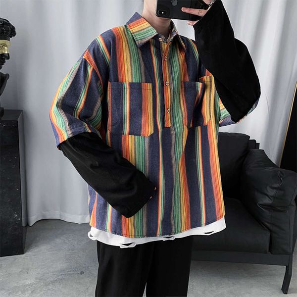 men's casual shirts shirt high level striped men's design small crowd casual spring fashion two-piece 2rsh 43tz, White;black
men's casual shirts shirt high level striped men's design small crowd casual spring fashion two-piece 2rsh 43tz, White;black