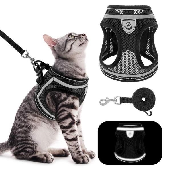cat costumes breathable harness and leash set escape proof reflective adjustable mesh vest clothes collar for small dog accessories
cat costumes breathable harness and leash set escape proof reflective adjustable mesh vest clothes collar for small dog accessories