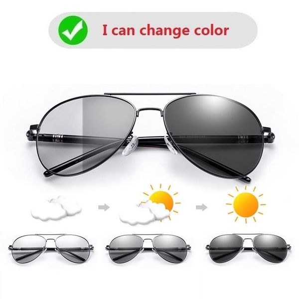 sunglasses men's pochromic polarized men women driving pilot chameleon vintage sun glasses change color day night vision, White;black
sunglasses men's pochromic polarized men women driving pilot chameleon vintage sun glasses change color day night vision, White;black