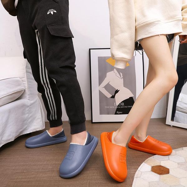 slippers winter women indoor water-proof cotton bag with plush warm shoes non-slip couple dual-use men home shoe, Black
slippers winter women indoor water-proof cotton bag with plush warm shoes non-slip couple dual-use men home shoe, Black