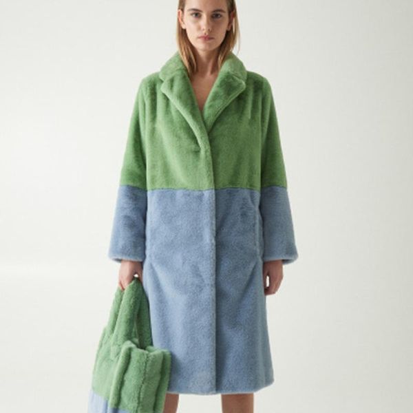 women's wool & blends granular cashmere coat sheep shearing composite fur in one 2021 winter warm lamb grass color contrast clothes, Black
women's wool & blends granular cashmere coat sheep shearing composite fur in one 2021 winter warm lamb grass color contrast clothes, Black