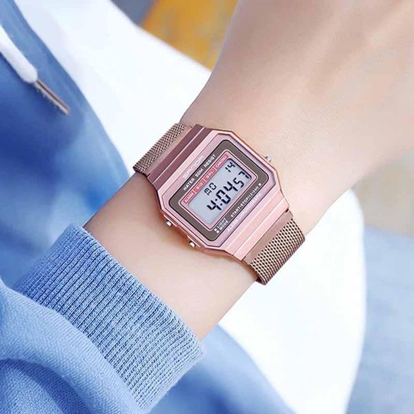 women digital watches lady for rose gold fashion watch waterproof calendar display 2021 selling clocks wristwatches, Slivery;brown
women digital watches lady for rose gold fashion watch waterproof calendar display 2021 selling clocks wristwatches, Slivery;brown