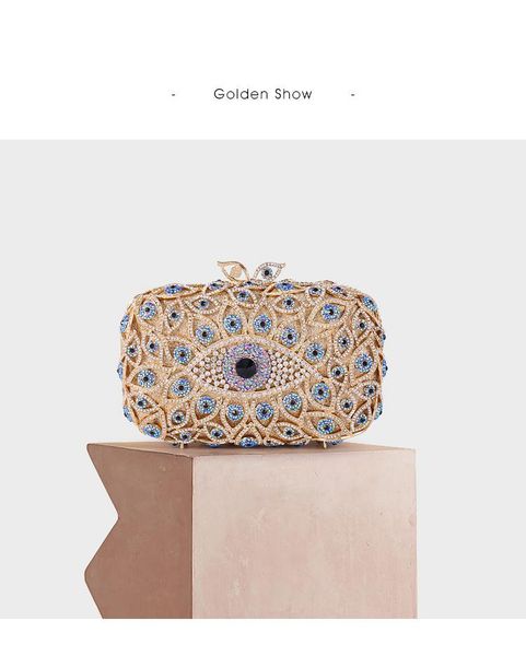 evening bags xiyuan women eye shape gold/blue color crystal bag diamond clutch bridal handbag and purse wedding party
evening bags xiyuan women eye shape gold/blue color crystal bag diamond clutch bridal handbag and purse wedding party
