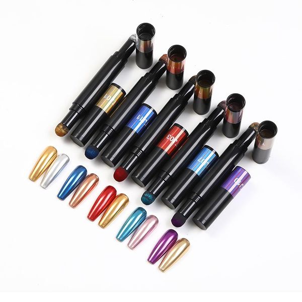 nail glitter mifanxi double-end two color powder cushion pen art muticolor chrome decorations, Silver;gold
nail glitter mifanxi double-end two color powder cushion pen art muticolor chrome decorations, Silver;gold