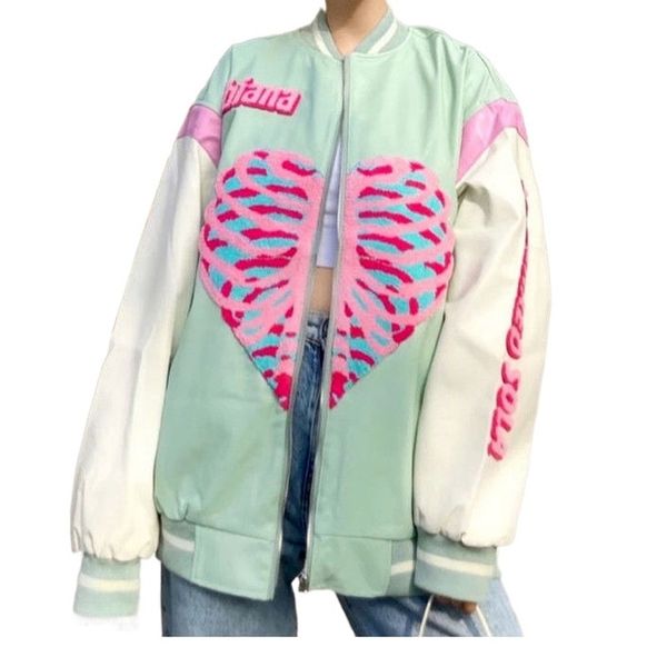spring and autumn jacket women fashion retro s streetwear baseball uniform female 210918, Black;brown
spring and autumn jacket women fashion retro s streetwear baseball uniform female 210918, Black;brown