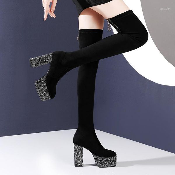 boots arden furtado 2021 autumn fashion women's shoes elegant zipper chunky heels platform pvc over the knee 411, Black
boots arden furtado 2021 autumn fashion women's shoes elegant zipper chunky heels platform pvc over the knee 411, Black