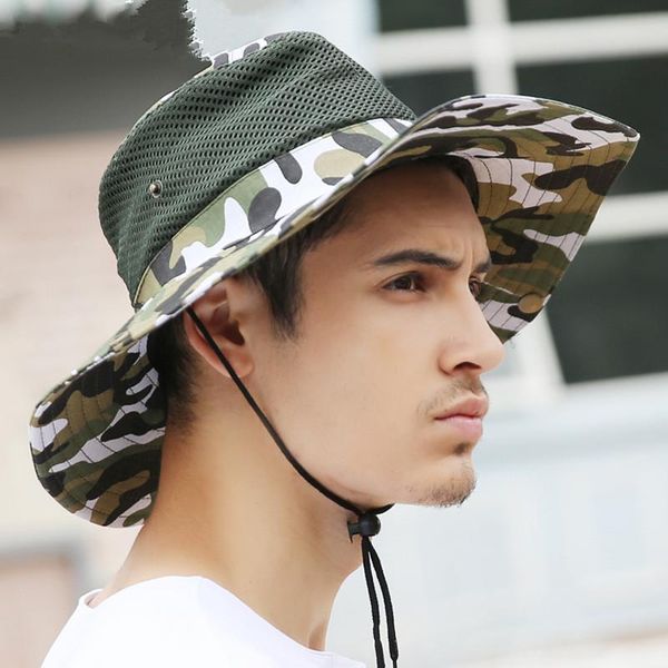 cloches outdoor fishing military bucket hat hiking hunting boating snap brim camouflage sun cap, Blue;gray
cloches outdoor fishing military bucket hat hiking hunting boating snap brim camouflage sun cap, Blue;gray