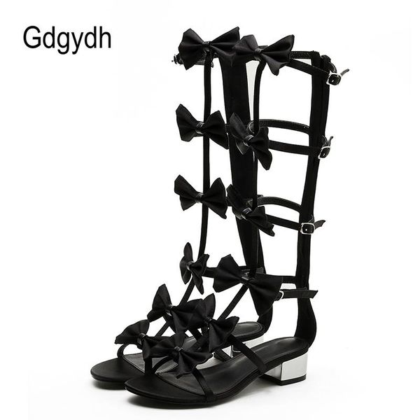 gdgydh knee high gladiator sandals back zipper bow knot for women cut out ankle strap rome sandal low thick heel, Black
gdgydh knee high gladiator sandals back zipper bow knot for women cut out ankle strap rome sandal low thick heel, Black