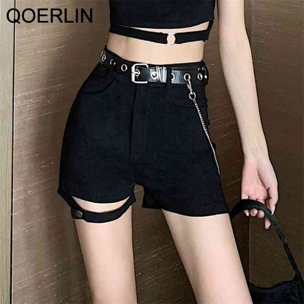 belted shorts irregular gothic punk dance clubwear short mini bodycon black high waist microstretch cotton denim 210601, White;black
belted shorts irregular gothic punk dance clubwear short mini bodycon black high waist microstretch cotton denim 210601, White;black