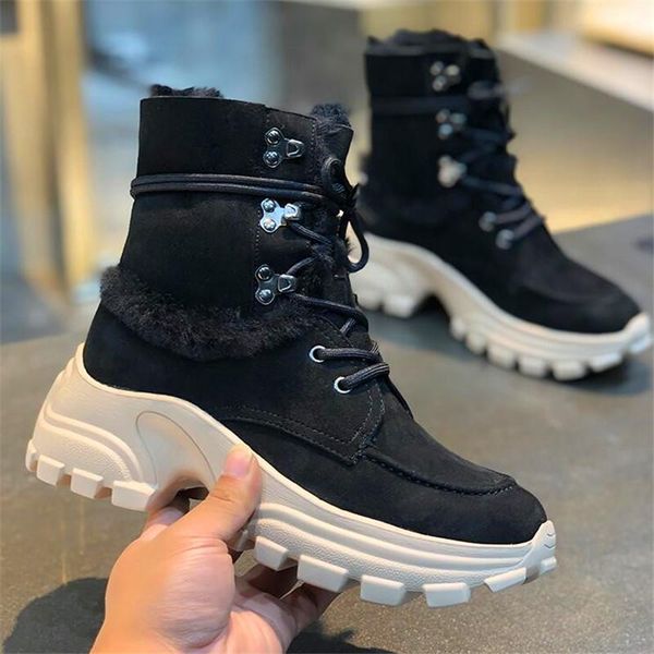 boots suede leather black combat thick sole motorcycle women's fur shoes winter ankle long snow
boots suede leather black combat thick sole motorcycle women's fur shoes winter ankle long snow