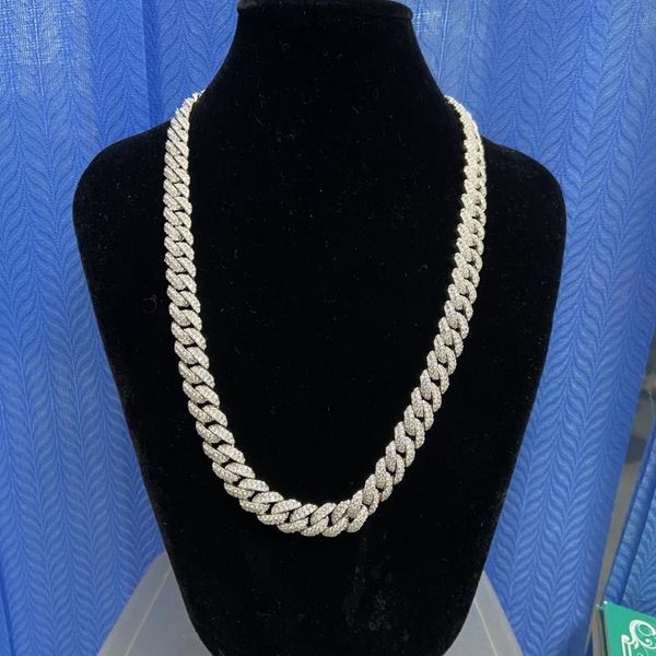 chains 16 inches 10mm s925 solid sterling silver white gold synthetic moissanite diamond man hip hop cuban link necklace for party
chains 16 inches 10mm s925 solid sterling silver white gold synthetic moissanite diamond man hip hop cuban link necklace for party