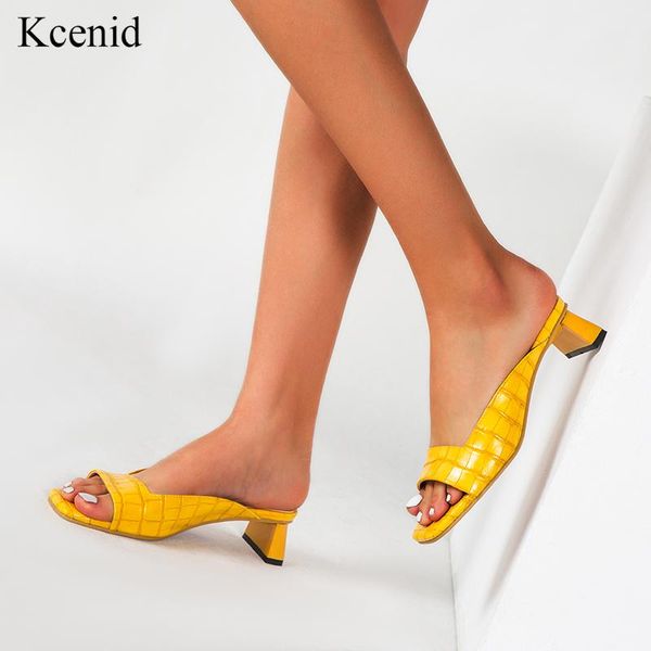 slippers kcenid fashion women mules slides open toe low heels yellow shoes summer elegant outdoor casual size 36-43, Black
slippers kcenid fashion women mules slides open toe low heels yellow shoes summer elegant outdoor casual size 36-43, Black