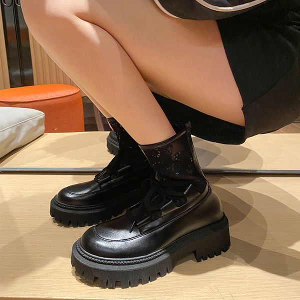 7058-2 leather version thin women ins british thick sol versatile 2021 strapping martin boots, Black
7058-2 leather version thin women ins british thick sol versatile 2021 strapping martin boots, Black