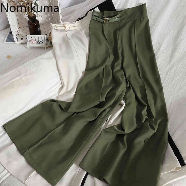 nomikuma womens pants korean high waisted wide leg pant new solid causal solid long trousers pantalones de mujer 6h424 210427, Black;white
nomikuma womens pants korean high waisted wide leg pant new solid causal solid long trousers pantalones de mujer 6h424 210427, Black;white